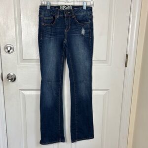 SO bootcut blue jeans size 7 regular
